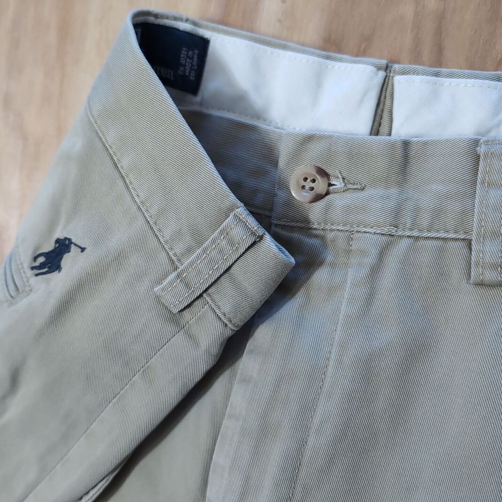 Polo Ralph Lauren Prospect Tan Classic‎ Fit Straight Leg Chino Dress Pants 36x32